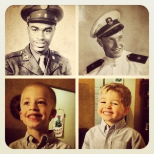 Photo of my boys and their great grandpas